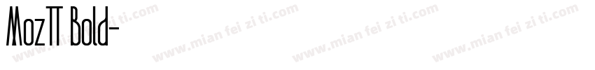 MozTT Bold字体转换